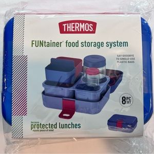 Thermos FUNtainer Food Storage System 8 pc set - NWT